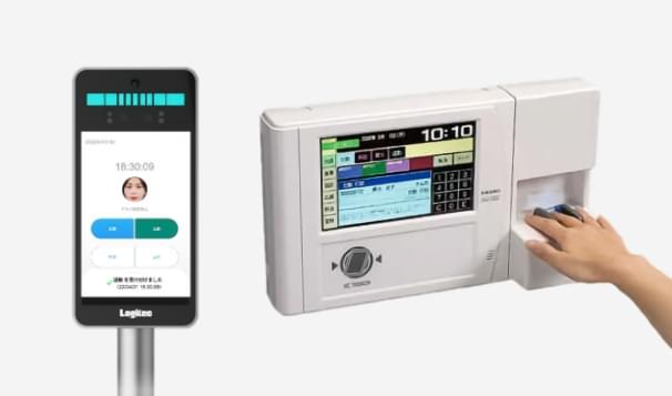NGTeco 顔認証 非接触方式で認証 タイムレコーダー指紋認証 タイムカードレコーダー 勤怠管理 高機能自動集計 USBメモリが付き 自動 - 2